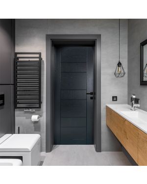Edmonton Black Fire Door (FD30)