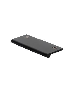 Heritage Brass EP Edge Pull Cabinet Handle 100mm Matt Black finish