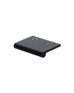 Heritage Brass EP Edge Pull Cabinet Handle 50mm Matt Black finish