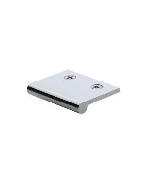 Heritage Brass EP Edge Pull Cabinet Handle 50mm Polished Chrome finish