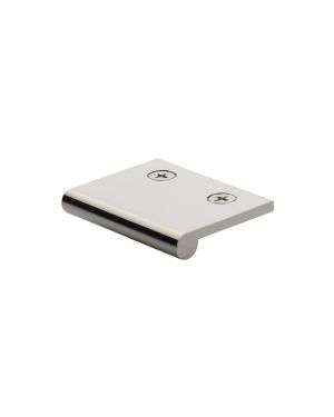 Heritage Brass EP Edge Pull Cabinet Handle 50mm Polished Nickel finish
