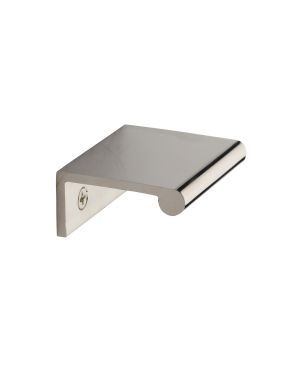 Heritage Brass EPR Edge Pull Cabinet Handle 50mm Polished Nickel finish