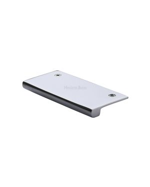 Heritage Brass EPT Edge Pull Cabinet Handle 100mm Polished Chrome finish