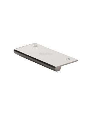 Heritage Brass EPT Edge Pull Cabinet Handle 100mm Polished Nickel finish
