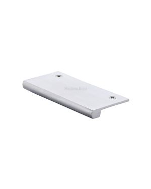 Heritage Brass EPT Edge Pull Cabinet Handle 100mm Satin Chrome finish
