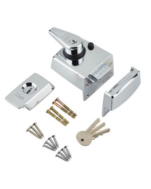 ERA1930 British Standard Deadlocking Nightlatch - Polished Chrome