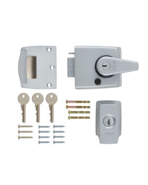 ERA1930 British Standard Deadlocking Nightlatch - Satin Chrome