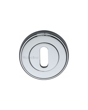 Heritage Brass Key Escutcheon Polished Chrome finish