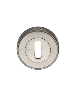 Heritage Brass Key Escutcheon Satin Nickel finish