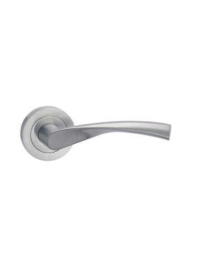 Erie Lever On Rose - Satin Chrome