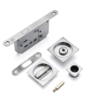 Square Sliding Door Privacy Lock Set (EOL)