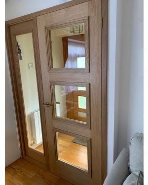 Chelsea 3-Light Oak Fire Door (FD30 - Made to Measure)