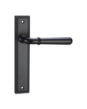 Exeter Lever On Backplate - Latch Only - Midnight Black
