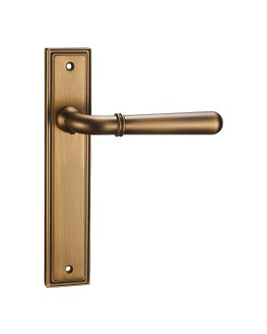 Exeter Lever On Backplate - Latch Only - Parisian Bronze