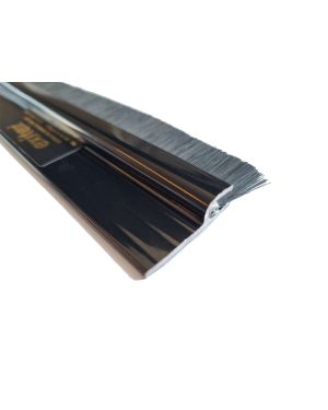 Black Aluminium Industrial Brush Strip 1000mm