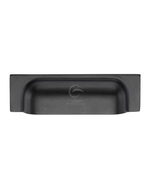 Matt Black Rustic Iron Cabinet Pull Military Design 152-178mm