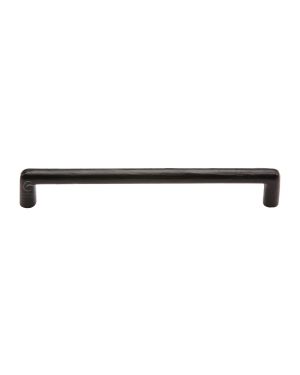 Matt Black Rustic Iron Cabinet Pull Round Design 203mm CTC