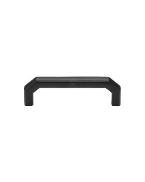 Matt Black Rustic Iron Cabinet Pull Angular Design 96mm CTC