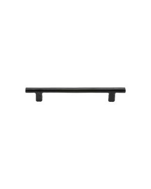 The Cabinet Pull Round Bar Design 178mm Black Iron