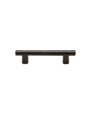 The Cabinet Pull Round Bar Design 96mm Black Iron
