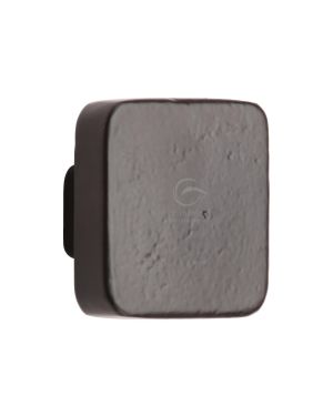 The Black Iron Square Cabinet Knob 38mm