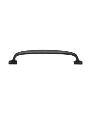 Matt Black Rustic Iron Cabinet Pull Durham Design 160mm CTC