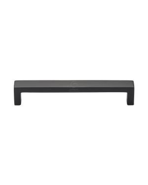 Matt Black Rustic Iron Cabinet Pull Wide Urban Design 160mm CTC