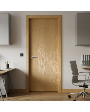 Flush Steamed Beech Fire Door (FD30)