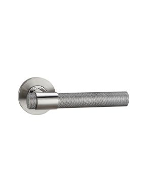 Fulda Lever Handle Pair - Polished & Satin Stainless Steel