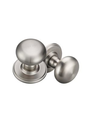 Gallucio Door Knobs - Cool Brushed Nickel