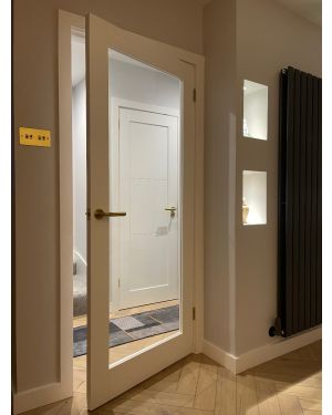 Davos White 1-Light Fire Door (FD30) (EOL)