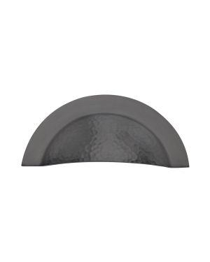 Heritage Brass Drawer Cup Pull Crescent Hammered Design Matt Bronze finish