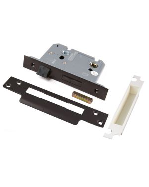 3" (76mm) Heavy Duty Bathroom Lock - Black