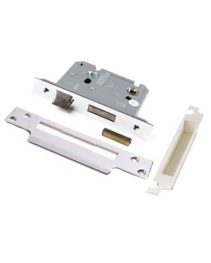 3" (76mm) Heavy Duty Bathroom Lock - Chrome