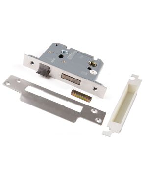 3" (76mm) Heavy Duty Bathroom Lock - Nickel