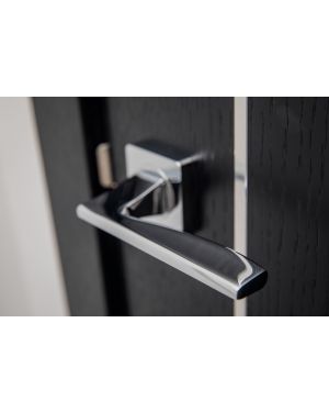 Hebbe Lever On Square Rose - Polished Chrome (EOL)
