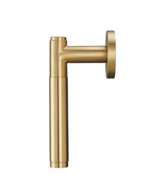 Hermes Lever Handle Pair - Satin Brass