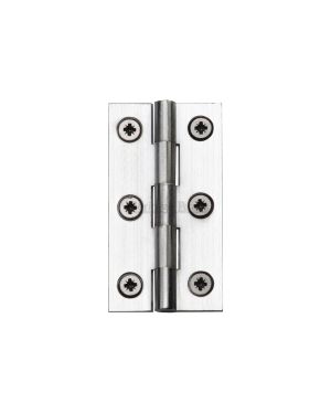 Heritage Brass Hinge Brass 2 1/2 x 1 3/8 Satin Chrome finish
