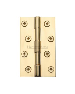 Heritage Brass Hinge Brass 4 x 2 3/8 Polished Brass finish
