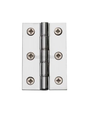 Heritage Brass Hinge Brass with Phosphor Washers 3" x 2" Polished Chrome finish