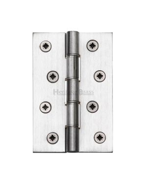 Heritage Brass Hinge Brass with Phosphor Washers 4 x 2 5/8 Satin Chrome finish