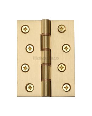 Heritage Brass Hinge Brass with Phosphor Washers 4" x 3" Satin Brass finish
