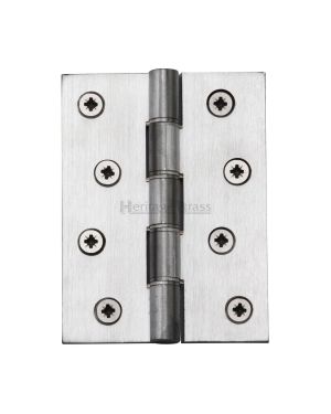 Heritage Brass Hinge Brass with Phosphor Washers 4" x 3" Satin Chrome finish