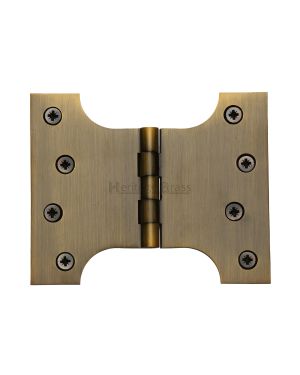 Heritage Brass Parliament Hinge Brass 4" x 3" x 5" Antique Brass finish
