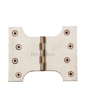 Heritage Brass Parliament Hinge Brass 4 x 3 x 5 Satin Nickel finish