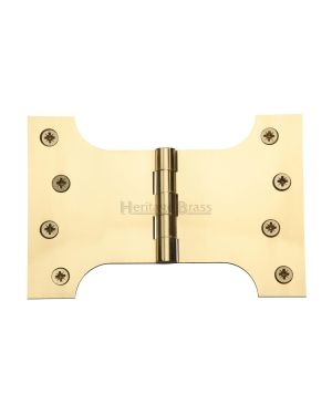 Heritage Brass Parliament Hinge Brass 4 x 4 x 6 Polished Brass finish
