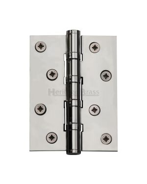Heritage Brass Hinge Brass with Thrust Bearings (Steel Pin) 4" x 3" Polished Chrome finish