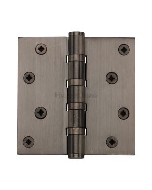 Heritage Brass Hinge Brass with Thrust Bearings (Steel Pin) 4 x 4 Matt Bronze finish