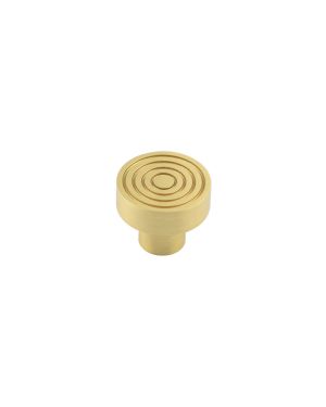 Murray Reeded Cupboard Knob - Satin Brass