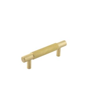 Taplow Diamond Knurled Cabinet Handle - Satin Brass